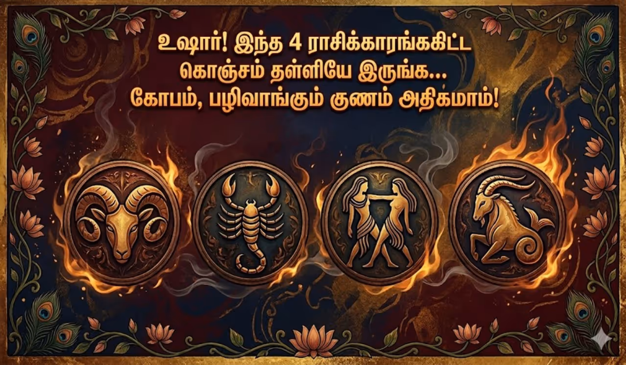 இந்த 4 ராசிக்காரங்ககிட்ட உஷாரா இருங்க இந்த 4 ராசிக்காரங்ககிட்ட உஷாரா இருங்க
