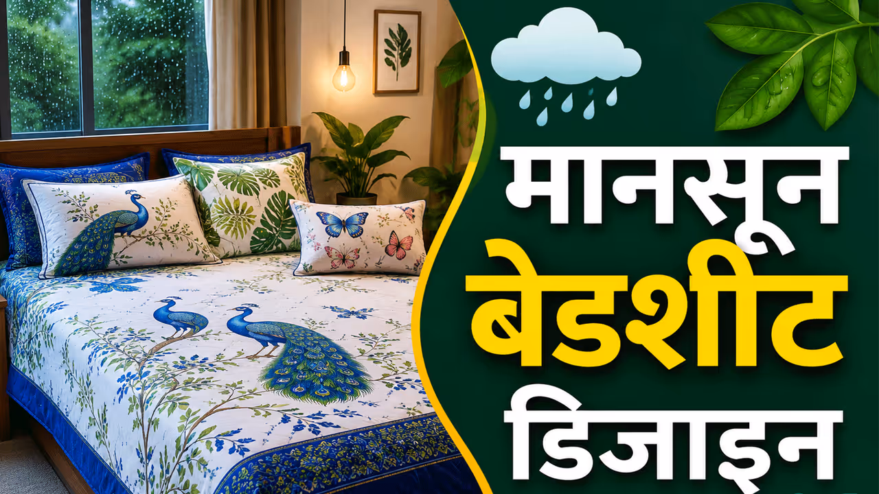 मानसून में कैसी होनी चाहिए बेडशीट? मानसून में कैसी होनी चाहिए बेडशीट?