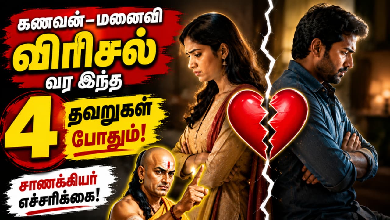கணவன் மனைவிக்கு சாணக்கியர் கூறும் அட்வைஸ் கணவன் மனைவிக்கு சாணக்கியர் கூறும் அட்வைஸ்
