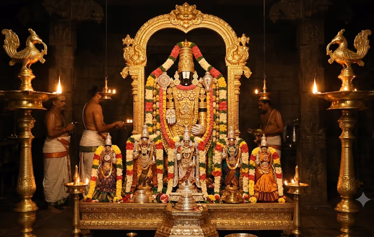 తిరుమల గర్భగుడిలో ఏమేం ఉంటాయి? తిరుమల గర్భగుడిలో ఏమేం ఉంటాయి?