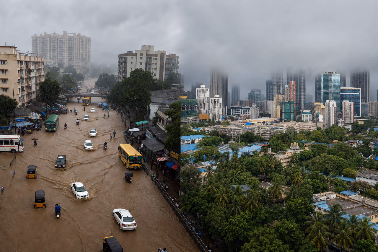 Mumbai Submerged: Intense Downpour Leads to Widespread Flooding Mumbai Submerged: Intense Downpour Leads to Widespread Flooding