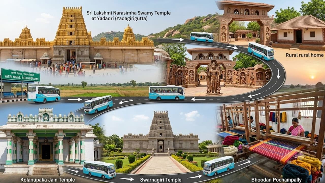 ఒకే రోజులో ఐదు ప్రముఖ ప్రదేశాల సందర్శన ఒకే రోజులో ఐదు ప్రముఖ ప్రదేశాల సందర్శన