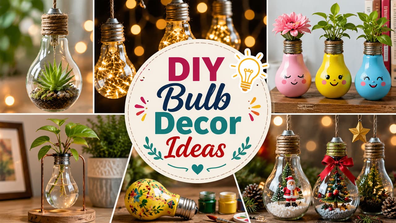 DIY Bulb Decor Ideas: पुराने बल्ब रीयूज के 6 DIY Ideas, मेहमान भी पूछेंगे कहां से खरीदा? DIY Bulb Decor Ideas: पुराने बल्ब रीयूज के 6 DIY Ideas, मेहमान भी पूछेंगे कहां से खरीदा?