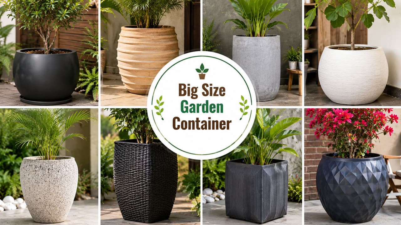 Big Size Garden Container: बड़े प्लांट्स की ग्रोथ बढ़ानी है? 8 बिग साइज गार्डन पॉट हैं बेस्ट ऑप्शन Big Size Garden Container: बड़े प्लांट्स की ग्रोथ बढ़ानी है? 8 बिग साइज गार्डन पॉट हैं बेस्ट ऑप्शन