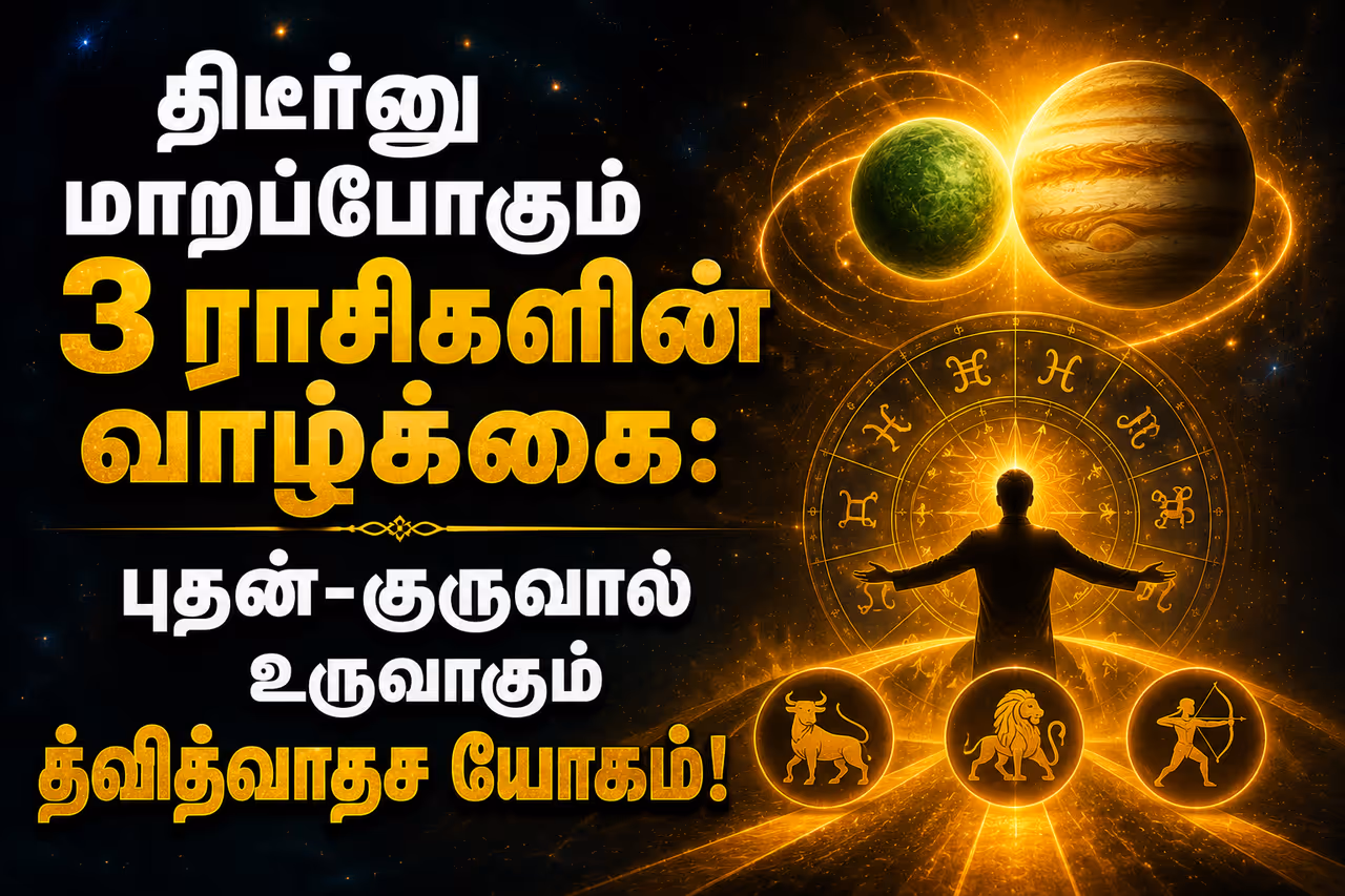 புதன் மற்றும் குருவால் உருவாகும் த்வித்வாதச யோகம் புதன் மற்றும் குருவால் உருவாகும் த்வித்வாதச யோகம்