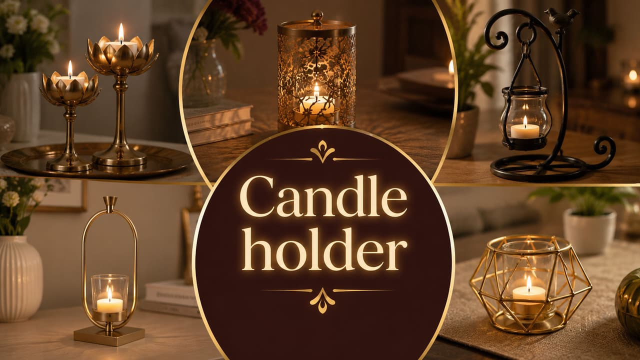 Candle holder: डायनिंग टेबल के लिए एस्थेटिक कैंडल होल्डर, डिनर पर सजाएं 10 डिजाइन Candle holder: डायनिंग टेबल के लिए एस्थेटिक कैंडल होल्डर, डिनर पर सजाएं 10 डिजाइन