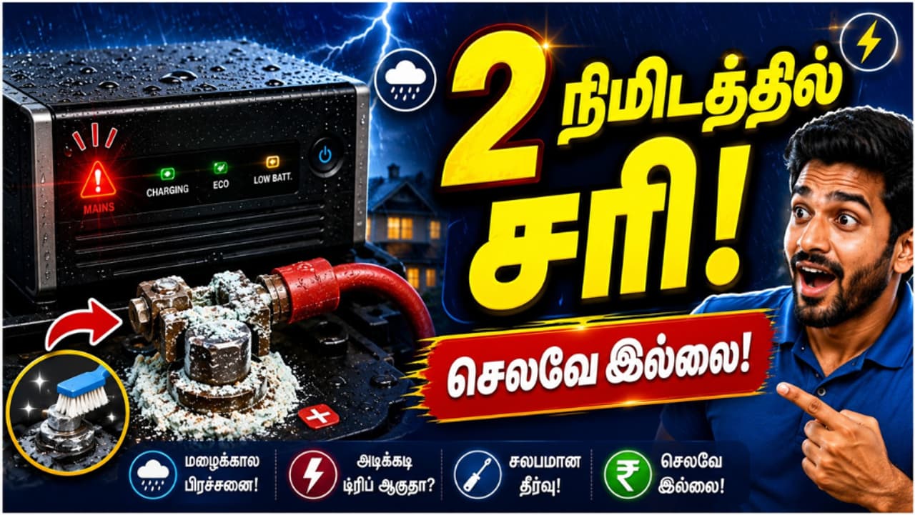 மழைக்காலத்தில் இன்வெர்ட்டர் பராமரிப்பு மழைக்காலத்தில் இன்வெர்ட்டர் பராமரிப்பு
