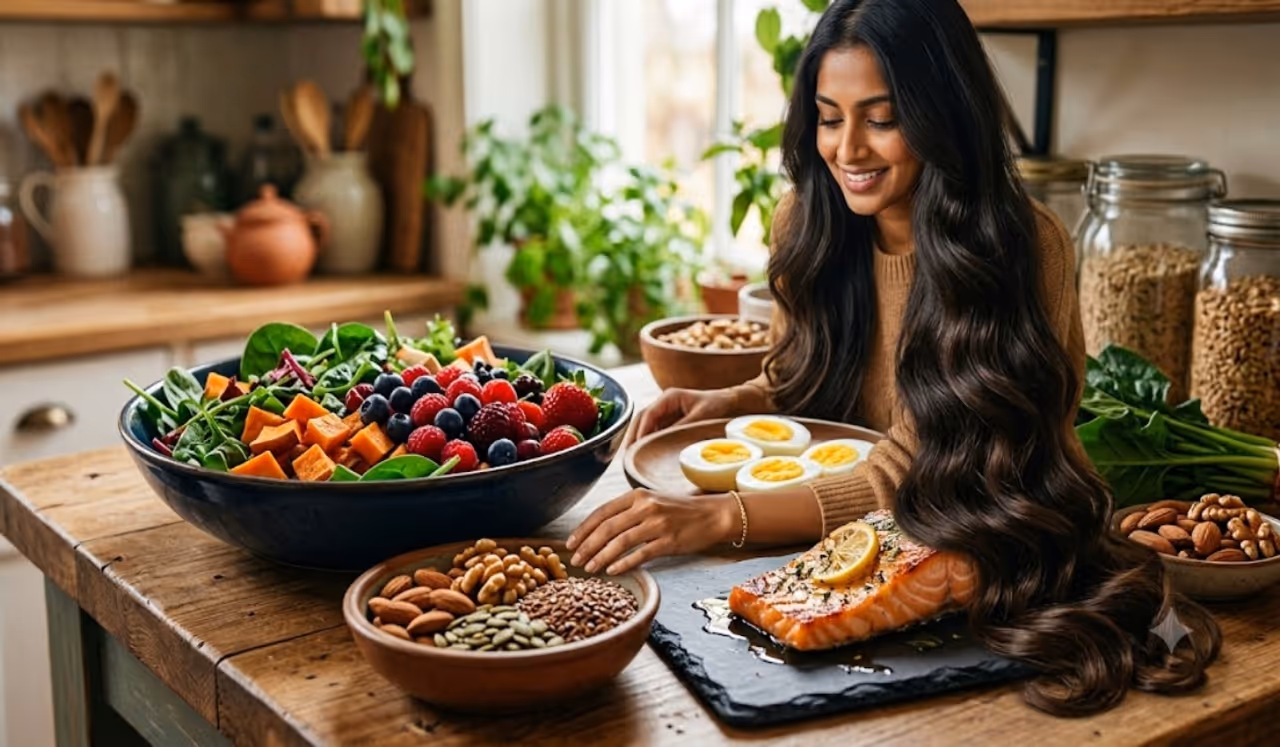 முடி வளர்ச்சிக்கு உதவும் 6 சூப்பர் உணவுகள் முடி வளர்ச்சிக்கு உதவும் 6 சூப்பர் உணவுகள்