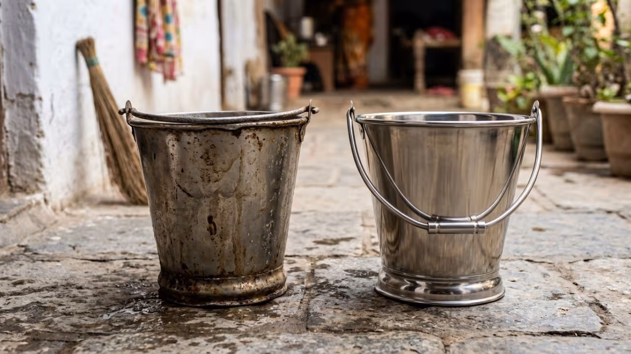ಸ್ಟೀಲ್ ಬಕೆಟ್ಗಳ ಬಳಕೆ ಸ್ಟೀಲ್ ಬಕೆಟ್ಗಳ ಬಳಕೆ