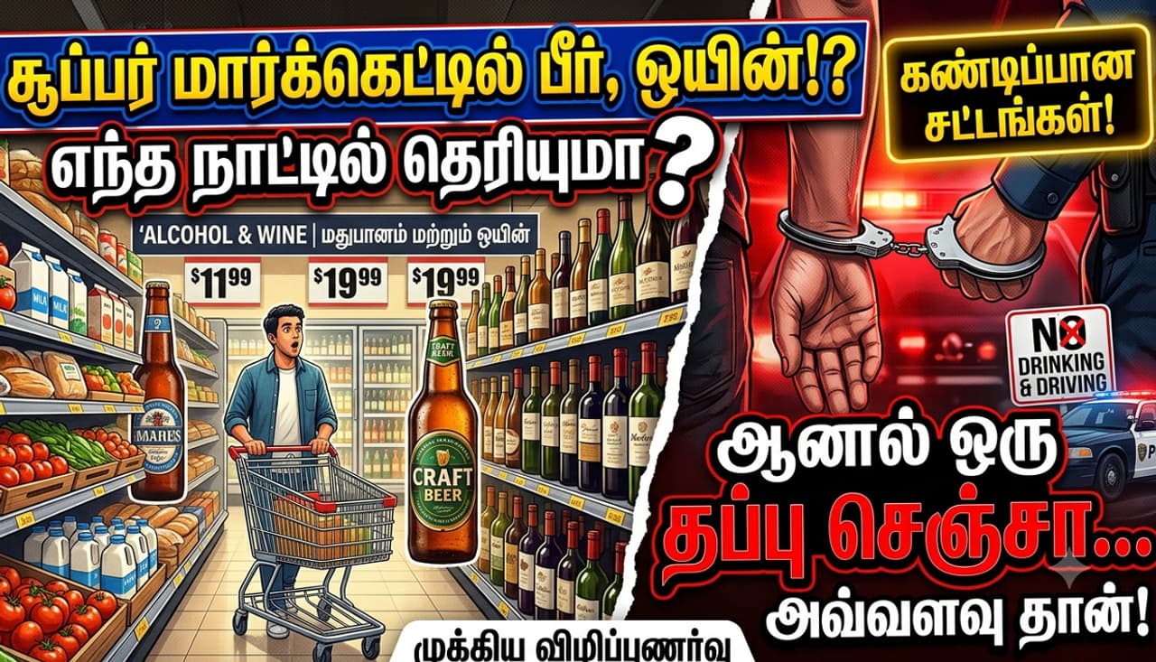 சூப்பர் மார்க்கெட்டில் மதுபானங்கள் சூப்பர் மார்க்கெட்டில் மதுபானங்கள்
