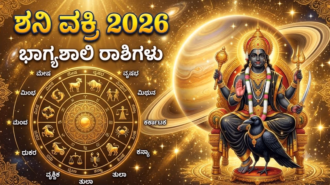ಶನಿ ವಕ್ರಿ 2026 ಭಾಗ್ಯಶಾಲಿ ರಾಶಿಗಳು ಶನಿ ವಕ್ರಿ 2026 ಭಾಗ್ಯಶಾಲಿ ರಾಶಿಗಳು