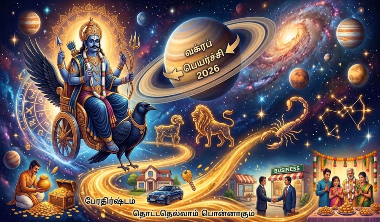 சனியின் வக்ரப் பெயர்ச்சி 2026 Saturn Retrograde 2026 சனியின் வக்ரப் பெயர்ச்சி 2026 Saturn Retrograde 2026