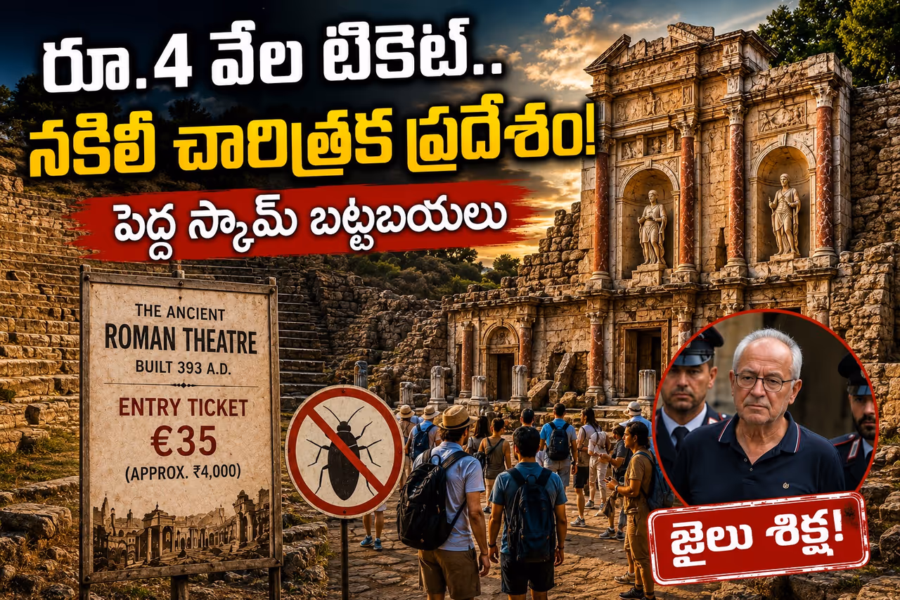 రూ.4 వేల టికెట్.. నకిలీ చారిత్రక ప్రదేశం! ఇటలీలో బిగ్ స్కామ్ రూ.4 వేల టికెట్.. నకిలీ చారిత్రక ప్రదేశం! ఇటలీలో బిగ్ స్కామ్