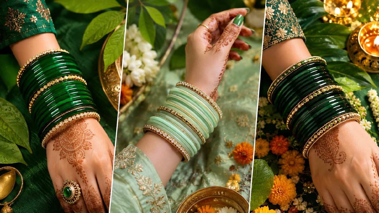 सावन में सबसे ज्यादा ट्रेंड कर रहे हैं ग्रीन चूड़ियों के ये 5 शेड सावन में सबसे ज्यादा ट्रेंड कर रहे हैं ग्रीन चूड़ियों के ये 5 शेड