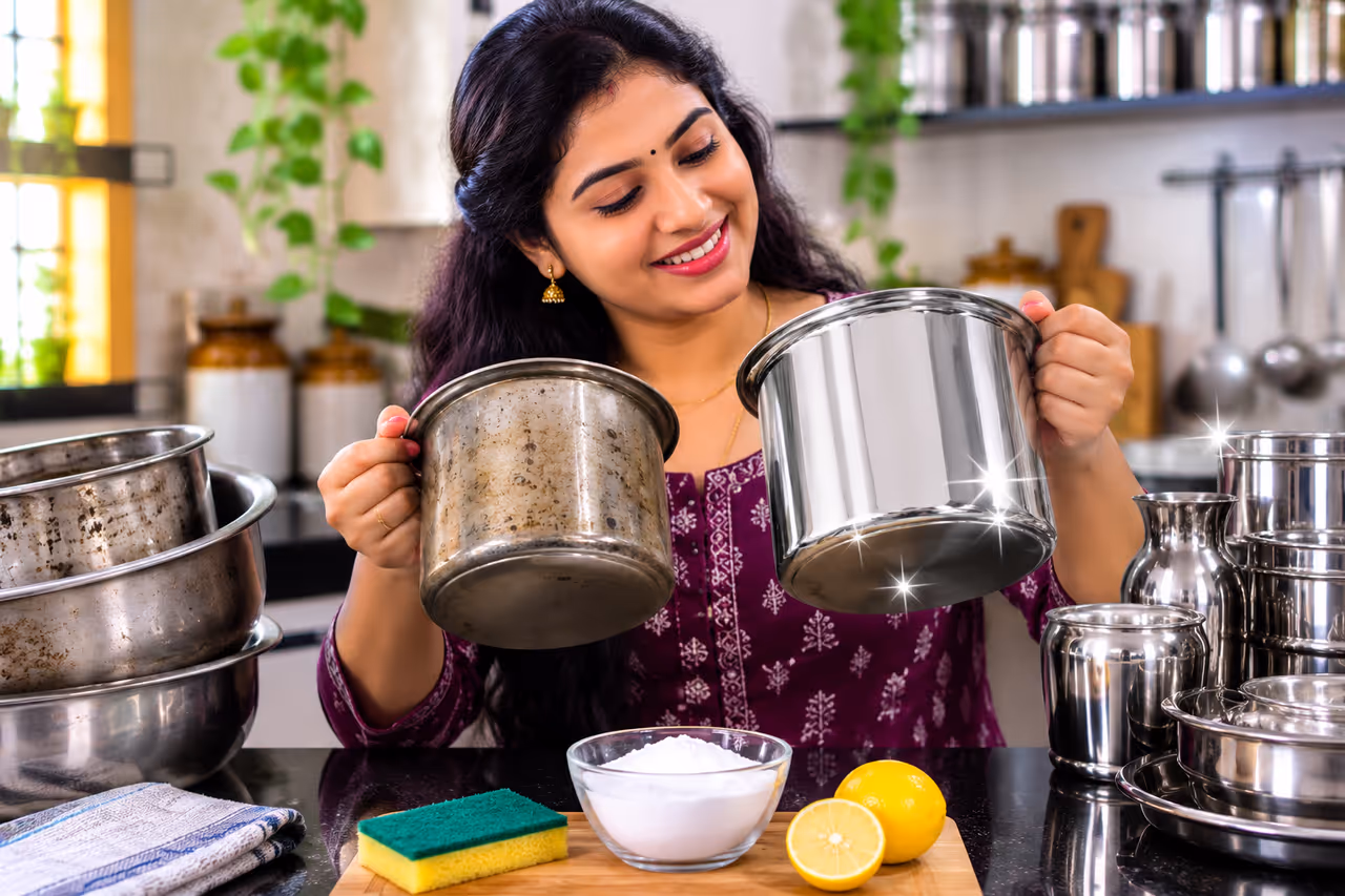 உங்க பழைய பாத்திரம் புதுசு மாதிரி மின்னணுமா..? உங்க பழைய பாத்திரம் புதுசு மாதிரி மின்னணுமா..?