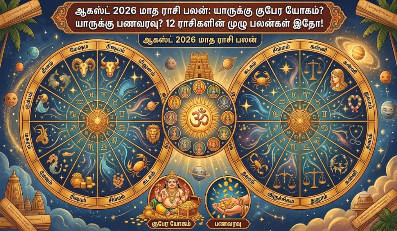 ஆகஸ்ட் 2026 மாத ராசி பலன் ஆகஸ்ட் 2026 மாத ராசி பலன்