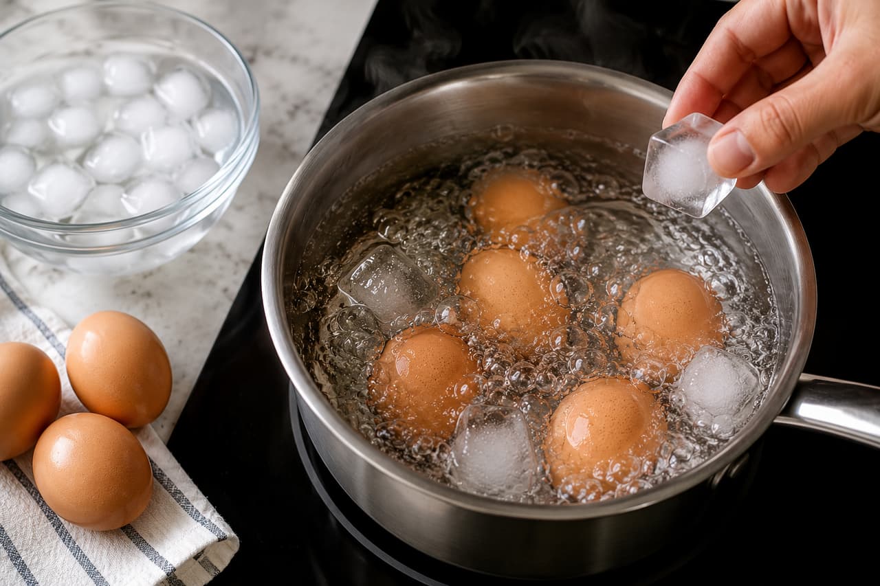 Why do eggs crack while boiling? Why do eggs crack while boiling?