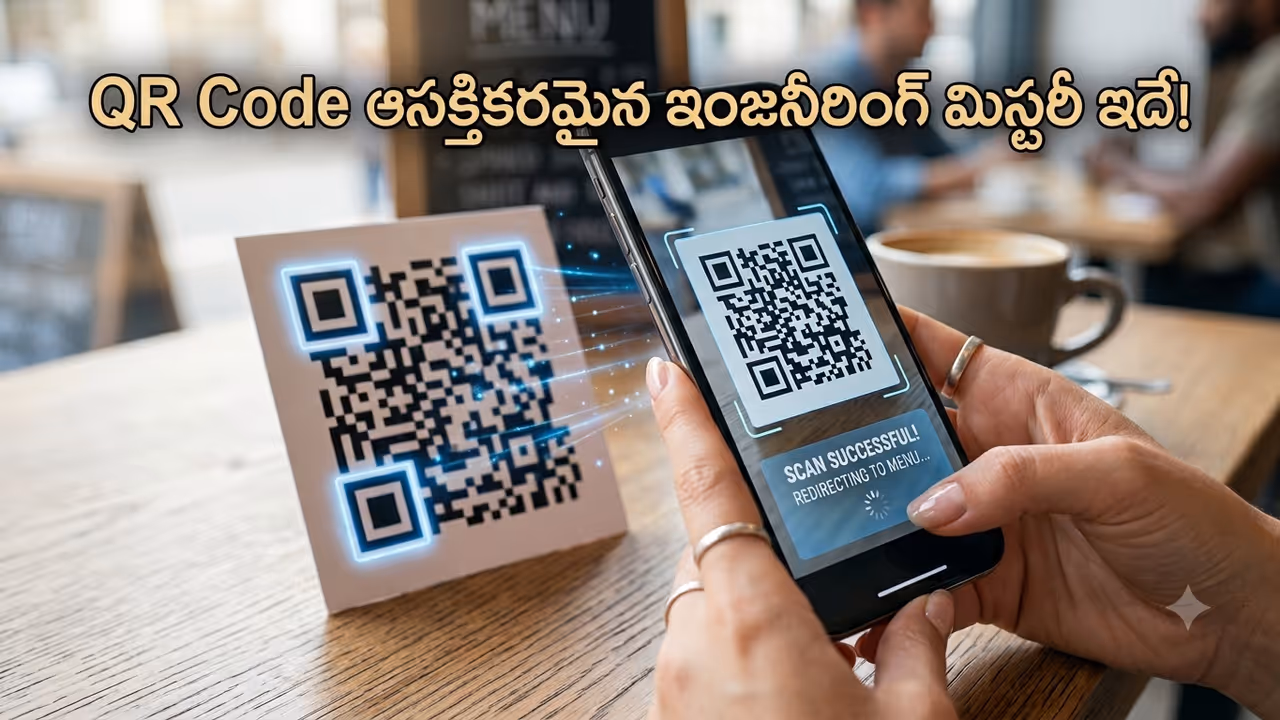 రోజు చూసే QR Code లో ఇంత పెద్ద సైన్స్ ఉందా? ఆ మూలల బాక్సుల వెనుక ఉన్న అసలు రహస్యం రోజు చూసే QR Code లో ఇంత పెద్ద సైన్స్ ఉందా? ఆ మూలల బాక్సుల వెనుక ఉన్న అసలు రహస్యం