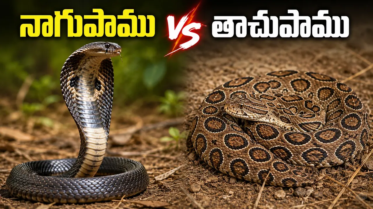తాచుపాము vs నాగుపాము: అసలు ఏది డేంజర్? షాకింగ్ నిజాలు బయటపెట్టిన నిపుణులు! తాచుపాము vs నాగుపాము: అసలు ఏది డేంజర్? షాకింగ్ నిజాలు బయటపెట్టిన నిపుణులు!
