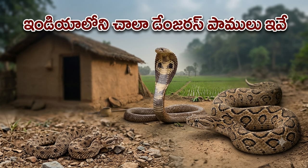 ఈ 5 పాములు కనిపిస్తే అస్సలు రిస్క్ తీసుకోవద్దు.. ఒక్క కాటుతో గేమ్ ఓవర్ ఈ 5 పాములు కనిపిస్తే అస్సలు రిస్క్ తీసుకోవద్దు.. ఒక్క కాటుతో గేమ్ ఓవర్