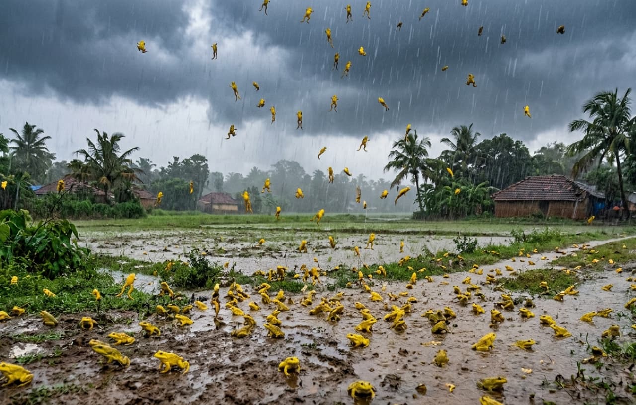 Does it really rain frogs? Does it really rain frogs?