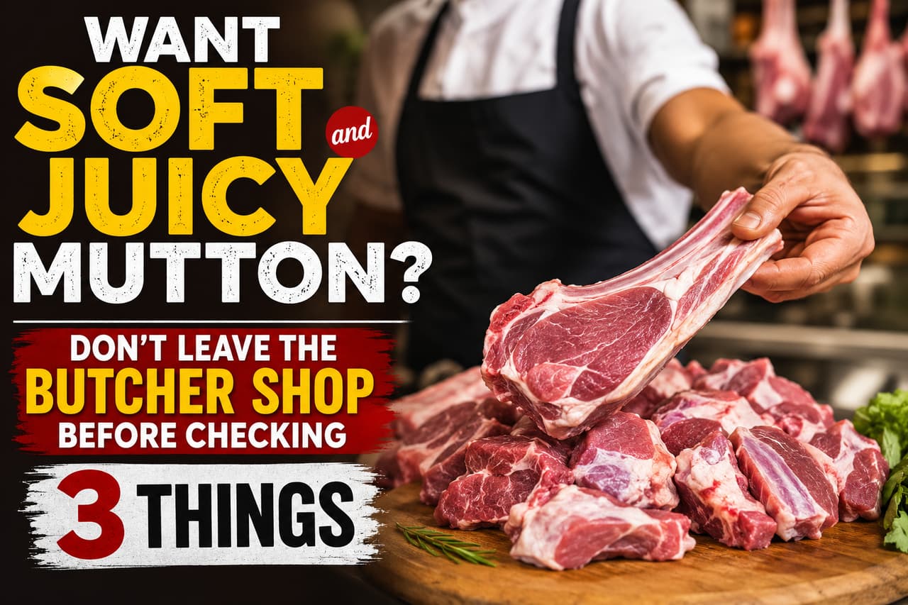 First, check the meat's look and feel! First, check the meat's look and feel!