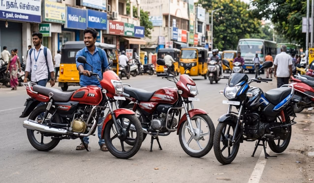 ரூ.80,000 க்குள் சிறந்த மைலேஜ் தரும் டாப் 3 பைக்குகள் ரூ.80,000 க்குள் சிறந்த மைலேஜ் தரும் டாப் 3 பைக்குகள்