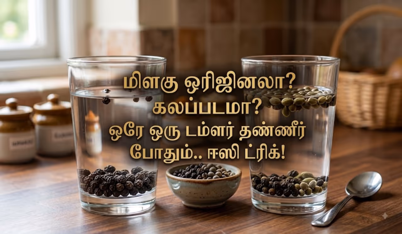 மிளகு ஒரிஜினலா? கலப்படமா? எப்படி கண்டுபிடிப்பது? மிளகு ஒரிஜினலா? கலப்படமா? எப்படி கண்டுபிடிப்பது?