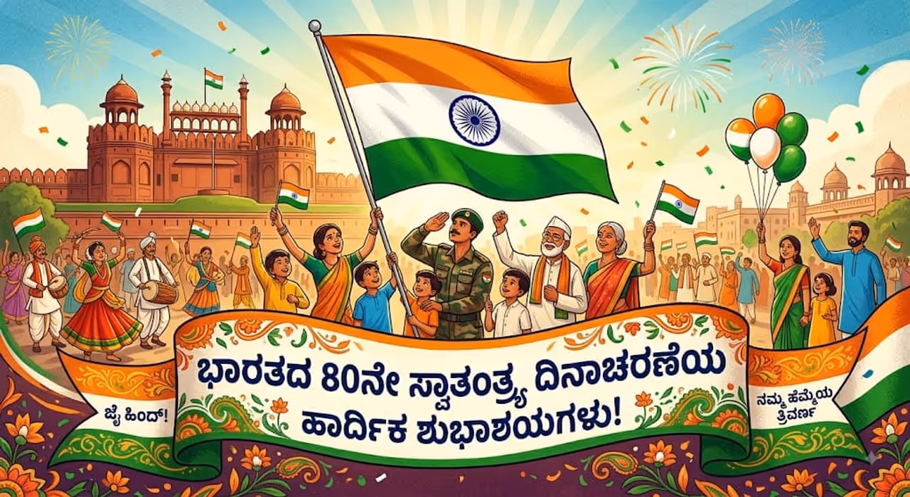 ಸ್ವಾತಂತ್ರ್ಯ ದಿನದ ಶುಭಾಶಯಗಳು ಸ್ವಾತಂತ್ರ್ಯ ದಿನದ ಶುಭಾಶಯಗಳು