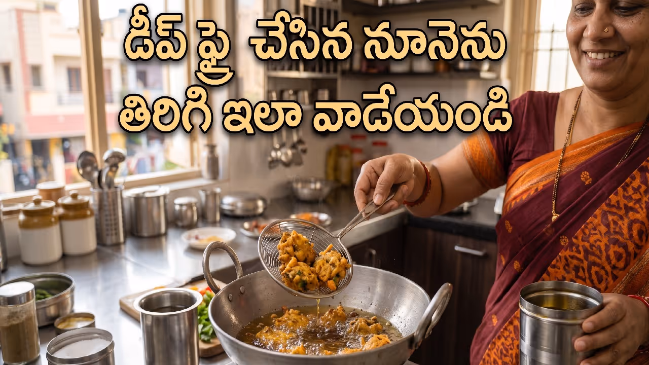 మిగిలిపోయిన నూనె ఏం చేయాలి? మిగిలిపోయిన నూనె ఏం చేయాలి?