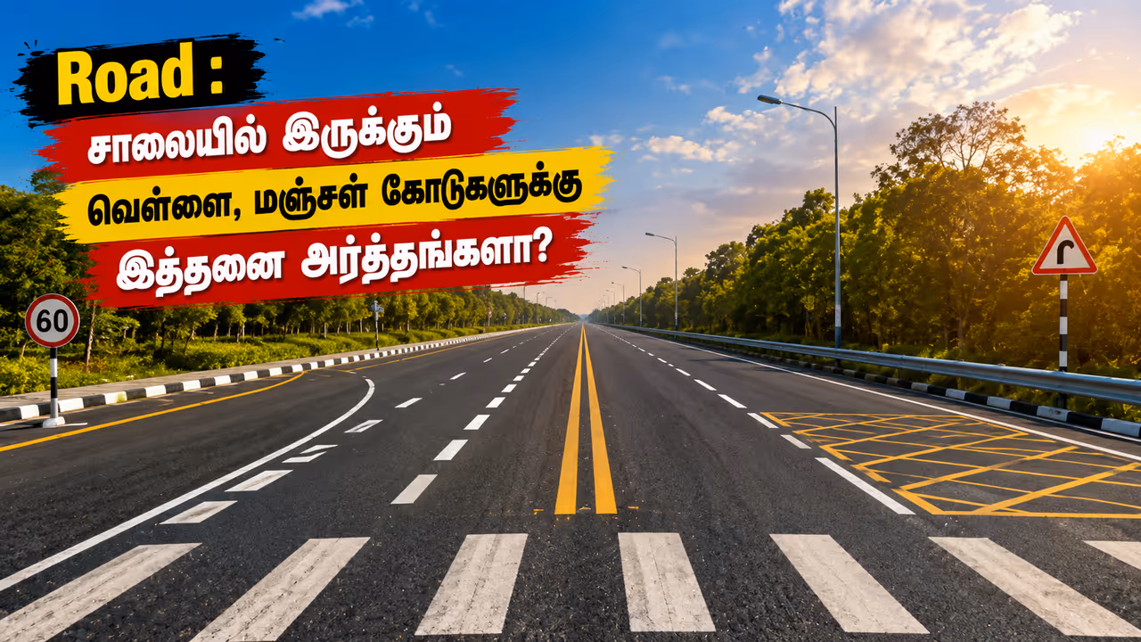 சாலையில் இருக்கும் இந்தக் கோடுகள் எதற்காக? சாலையில் இருக்கும் இந்தக் கோடுகள் எதற்காக?