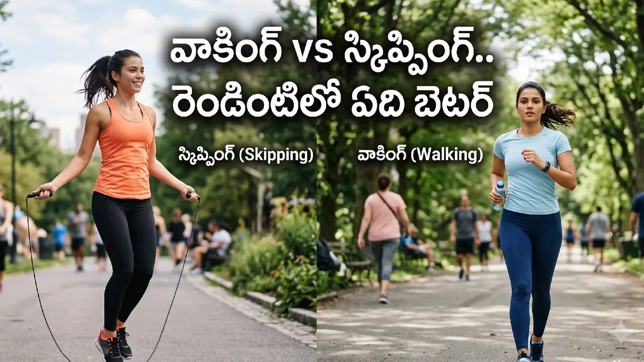 స్కిప్పింగ్ లేదా వాకింగ్.. ఏది మంచిది స్కిప్పింగ్ లేదా వాకింగ్.. ఏది మంచిది