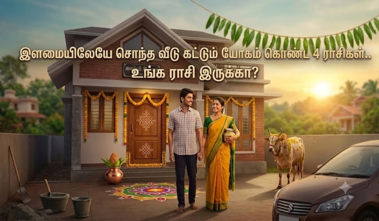 இளமையிலேயே சொந்த வீடு கட்டும் யோகம் கொண்ட 4 ராசிகள் இளமையிலேயே சொந்த வீடு கட்டும் யோகம் கொண்ட 4 ராசிகள்