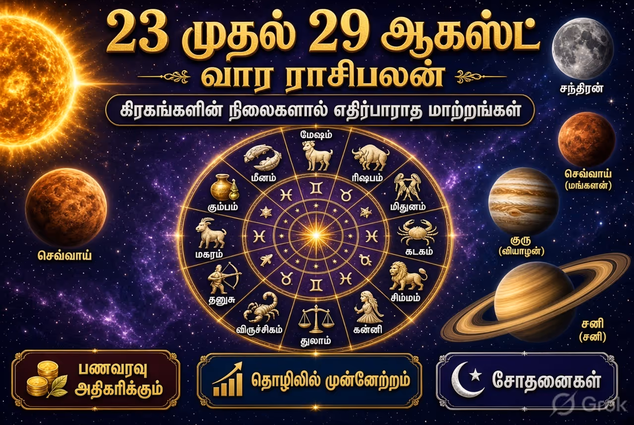 வாராந்திர ராசிபலன்.. வாராந்திர ராசிபலன்..