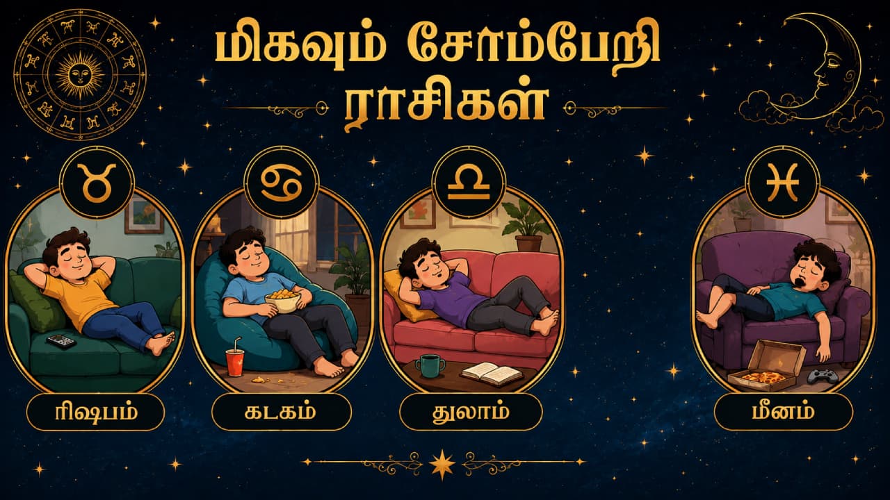 சோம்பேறியான ராசிக்காரர்கள் : சோம்பேறியான ராசிக்காரர்கள் :