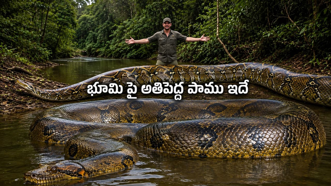ప్రపంచంలో అతిపెద్ద పాము.. మనుషులను నిజంగానే మింగేస్తాయా? ప్రపంచంలో అతిపెద్ద పాము.. మనుషులను నిజంగానే మింగేస్తాయా?