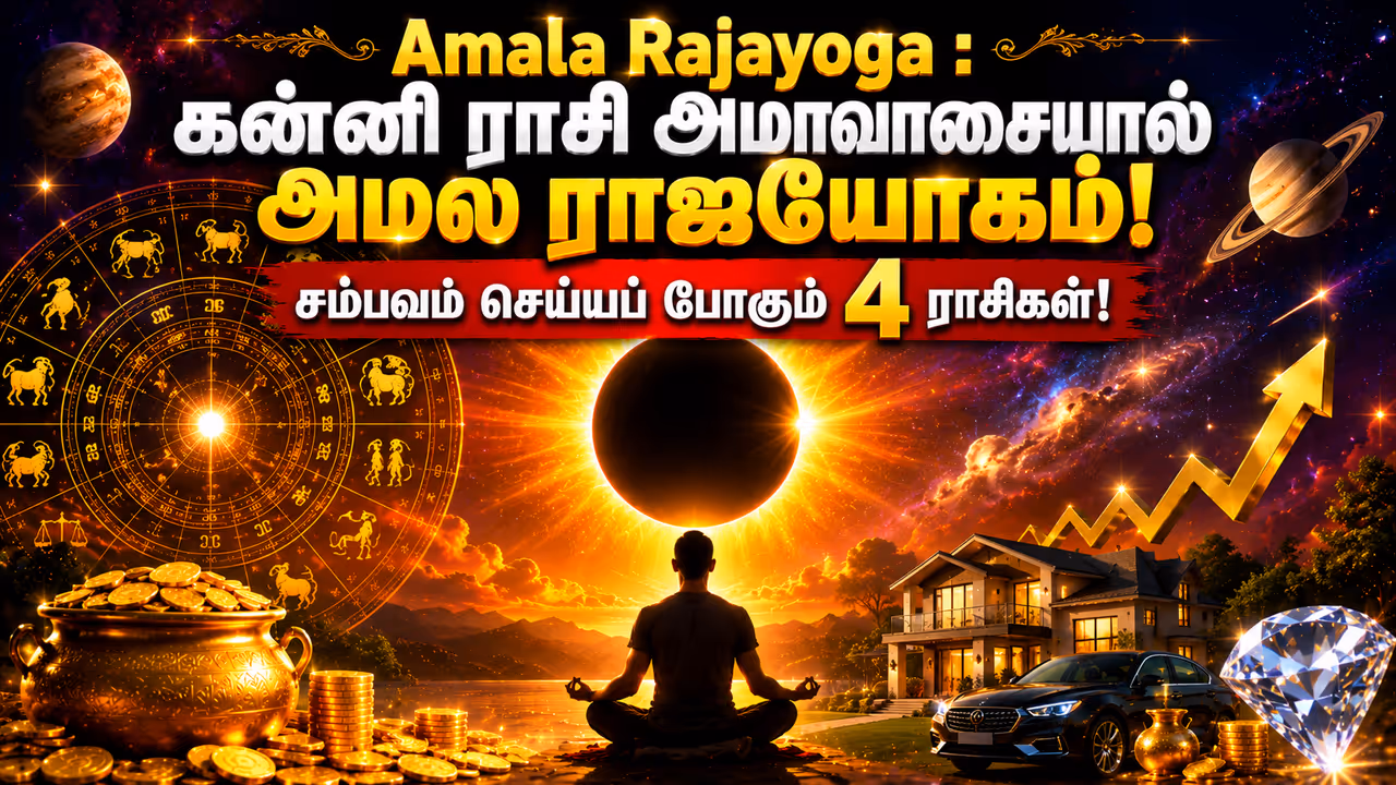 அமல ராஜயோகம் மற்றும் கன்னி ராசி அமாவாசை: முழுமையான ஆன்மிக ரகசியம்! அமல ராஜயோகம் மற்றும் கன்னி ராசி அமாவாசை: முழுமையான ஆன்மிக ரகசியம்!