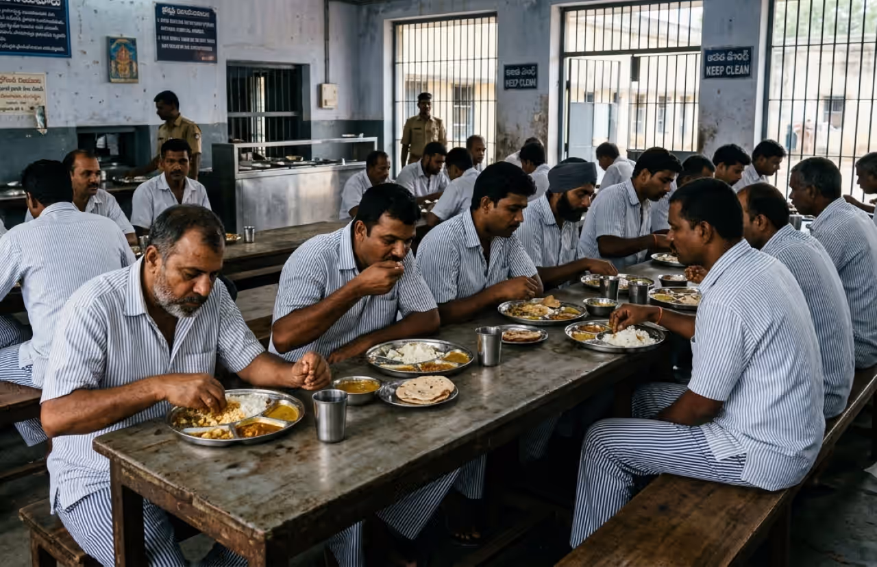 జైల్లో ఎలాంటి ఫుడ్ పెడతారు? జైల్లో ఎలాంటి ఫుడ్ పెడతారు?