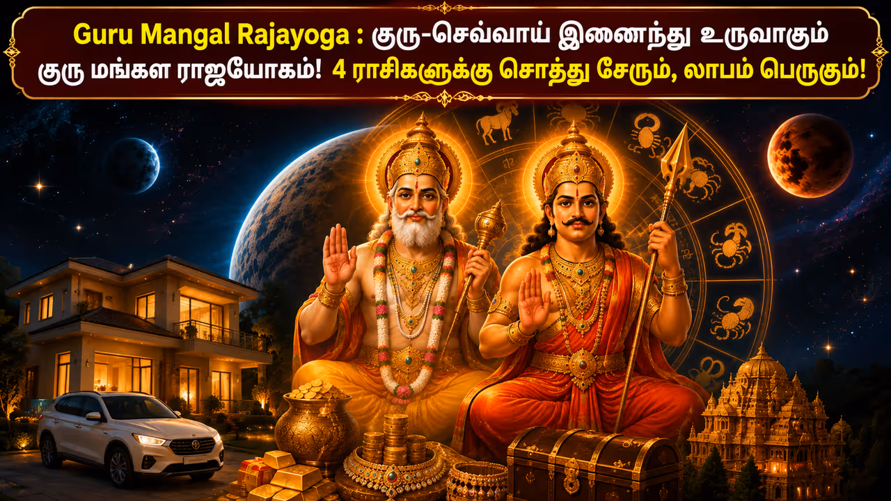 குரு மங்கள ராஜயோகத்தின் ஆன்மிக மற்றும் ஜோதிட ரகசியம்! குரு மங்கள ராஜயோகத்தின் ஆன்மிக மற்றும் ஜோதிட ரகசியம்!