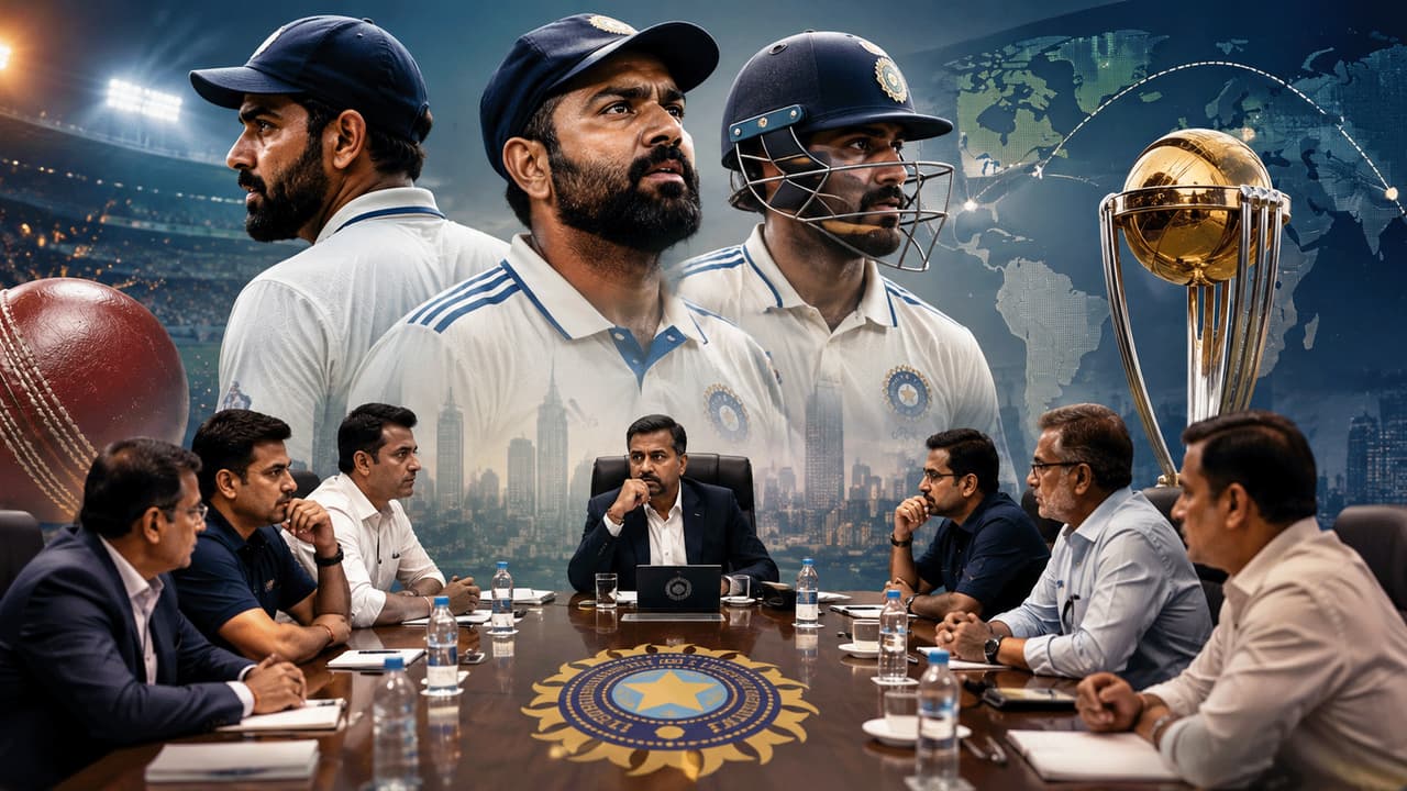 1. रोहित शर्मा, विराट कोहली और जडेजा के भविष्य पर चर्चा 1. रोहित शर्मा, विराट कोहली और जडेजा के भविष्य पर चर्चा