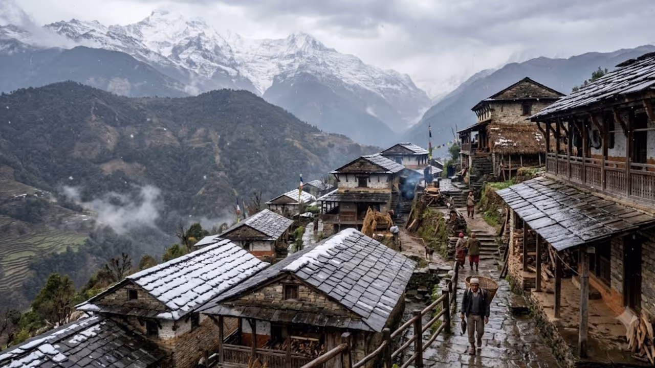 पहाड़ों में घरों की छत इतनी ढलान वाली क्यों? पहाड़ों में घरों की छत इतनी ढलान वाली क्यों?