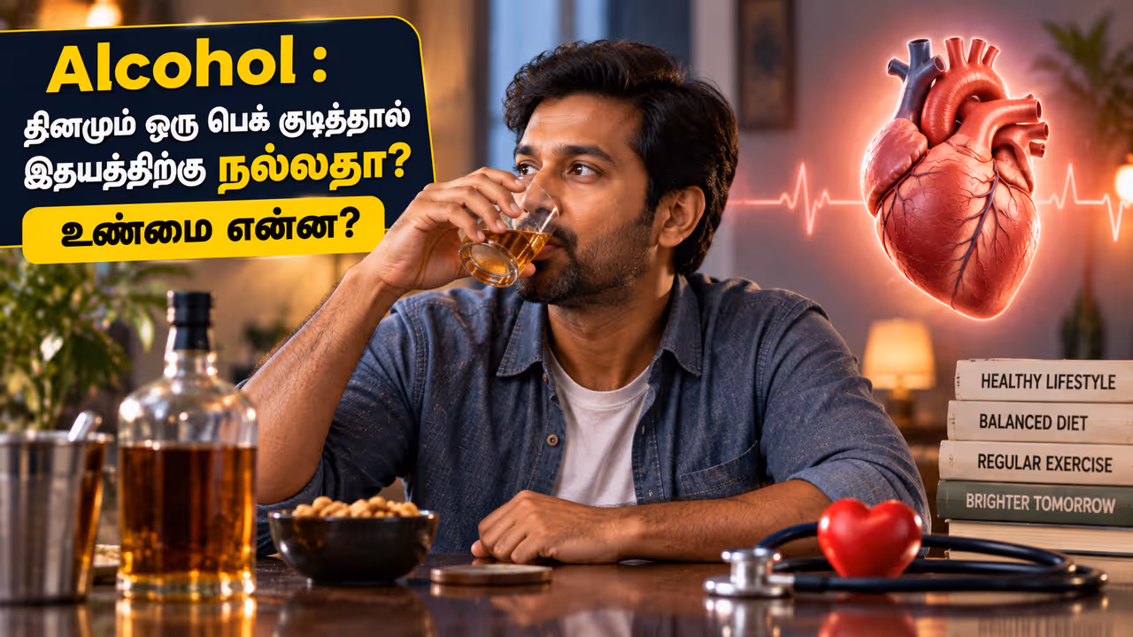 தினமும் ஒரு பெக்... உண்மையிலேயே இதயத்திற்கு நல்லதா? தினமும் ஒரு பெக்... உண்மையிலேயே இதயத்திற்கு நல்லதா?