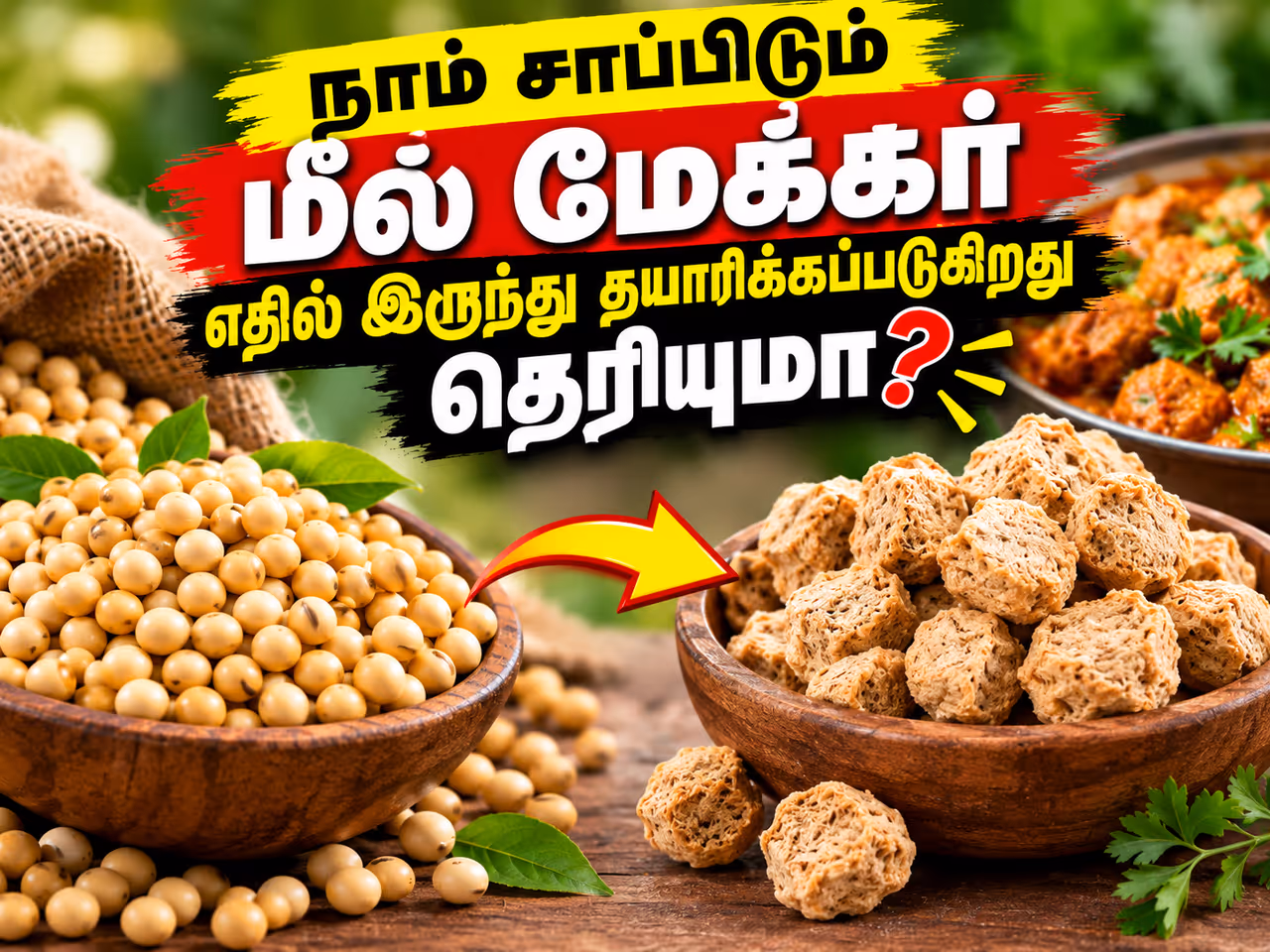 சோயா மீல் மேக்கர் எதில் இருந்து தயாரிக்கப்படுகிறது? சோயா மீல் மேக்கர் எதில் இருந்து தயாரிக்கப்படுகிறது?