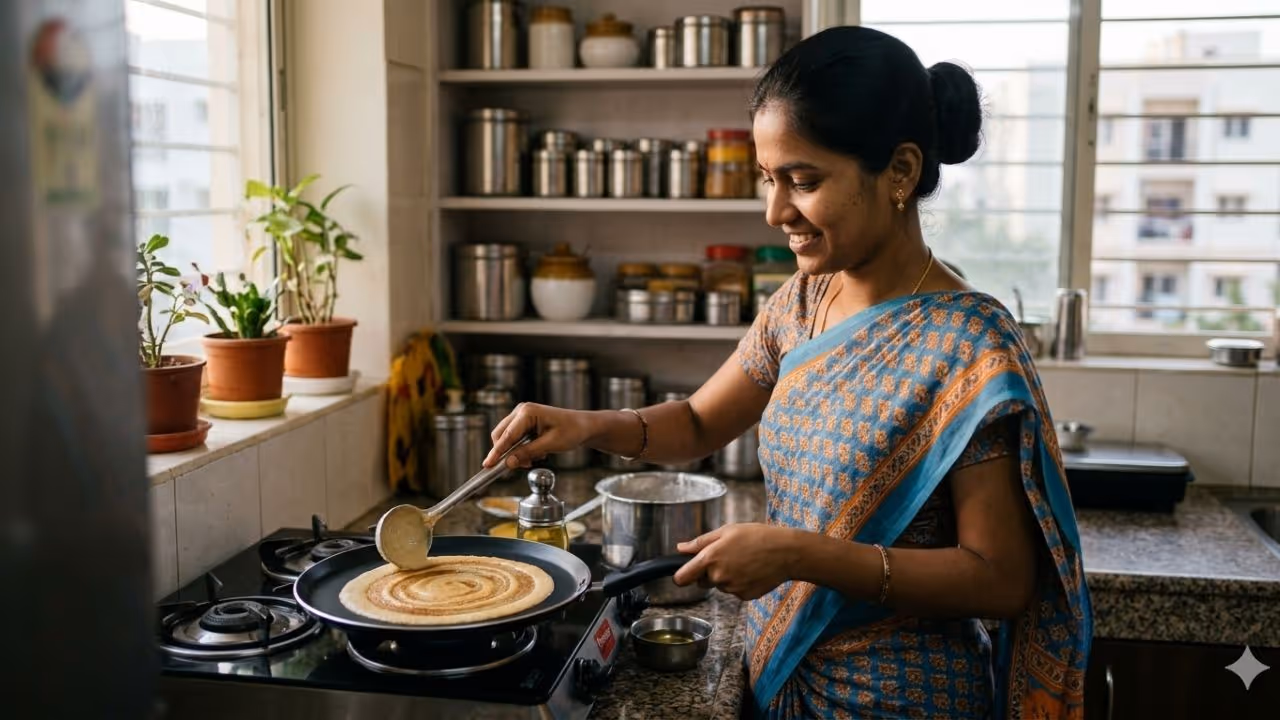 மீதமான சாதம் தோசை மீதமான சாதம் தோசை