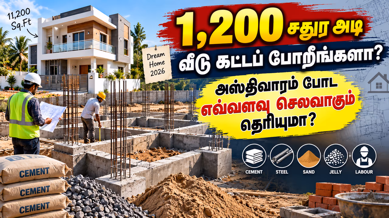 1200 சதுர அடி வீடு அடித்தள செலவு 1200 சதுர அடி வீடு அடித்தள செலவு