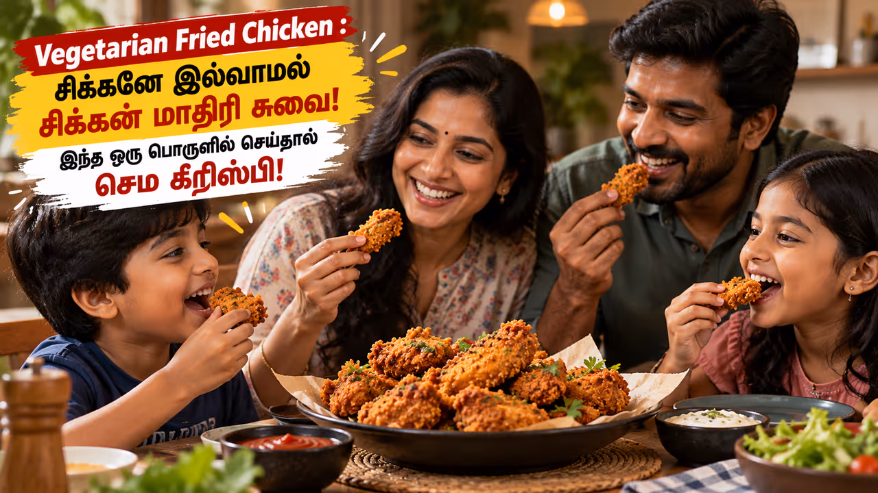 சிக்கன் இல்லாமல் சிக்கன் மாதிரி ஒரு ஸ்நாக்ஸ்... இதுதான் அந்த ரகசியம்! சிக்கன் இல்லாமல் சிக்கன் மாதிரி ஒரு ஸ்நாக்ஸ்... இதுதான் அந்த ரகசியம்!