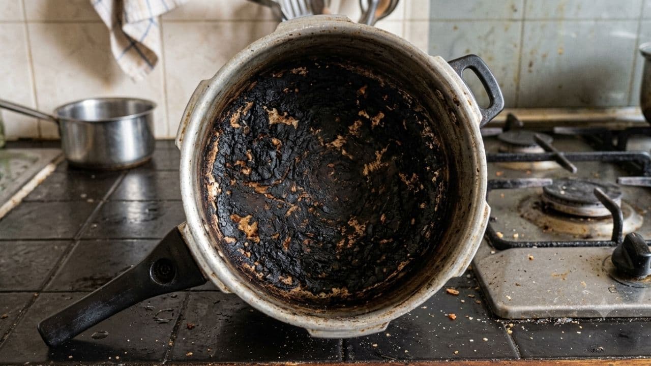 கருகிய பிரஷர் குக்கரை சுத்தம் செய்யும் எளிய வழிகள் கருகிய பிரஷர் குக்கரை சுத்தம் செய்யும் எளிய வழிகள்