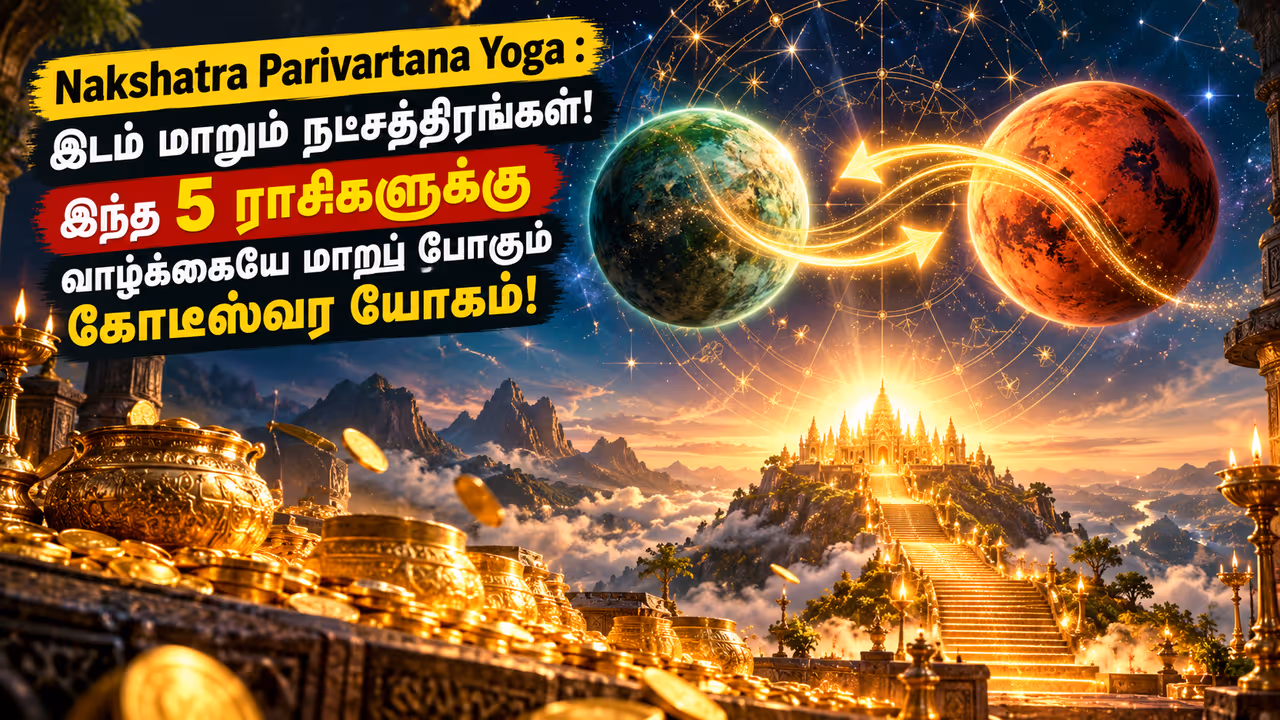 மகா பரிவர்த்தனை யோகம் உருவாக்கும் அதிரடி மாற்றங்கள்! மகா பரிவர்த்தனை யோகம் உருவாக்கும் அதிரடி மாற்றங்கள்!