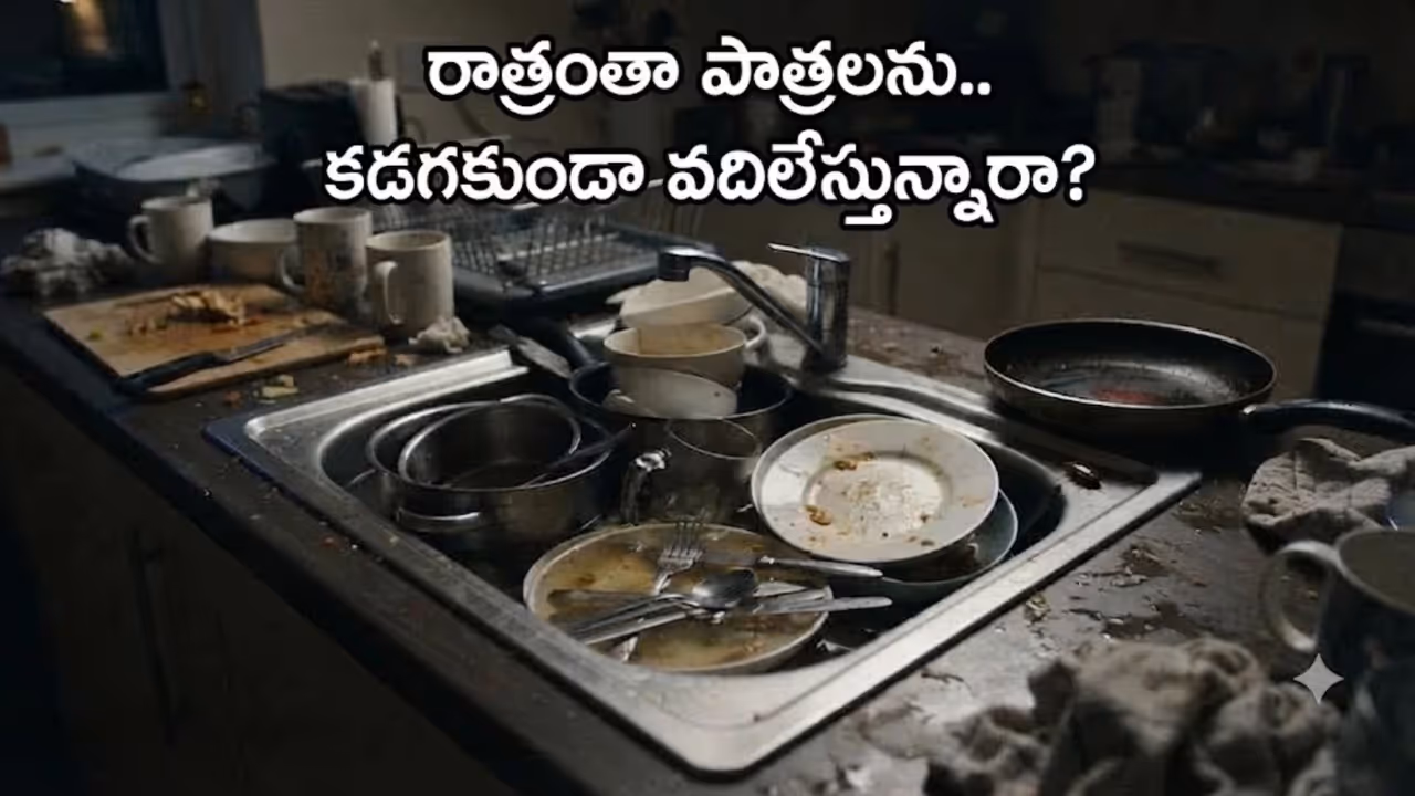 రాత్రంతా గిన్నెలను నానబెడితే ఏం జరుగుతుంది? రాత్రంతా గిన్నెలను నానబెడితే ఏం జరుగుతుంది?