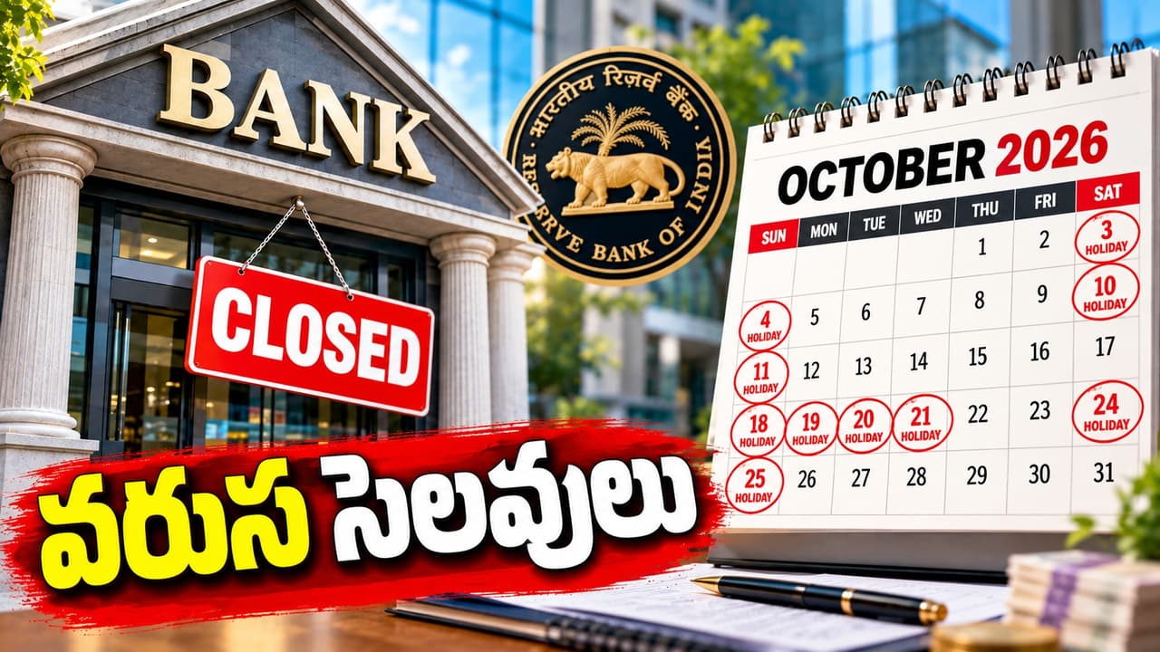 అక్టోబర్ నెలలో ఏకంగా 15 రోజులు బ్యాంకులు బంద్ అక్టోబర్ నెలలో ఏకంగా 15 రోజులు బ్యాంకులు బంద్